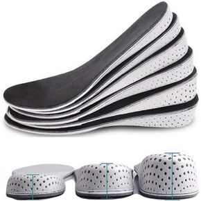 1 Pair Height Increase Shoes Insole Breathable Memory Foam Height Increase Insole Invisible Increased Heel Lift Shoe Insoles for Women Men - 2.3cm