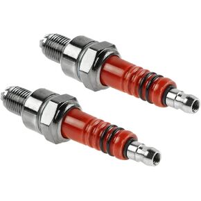 FLYPIG Spark Plug 3 Electrode A7TC A7TJC C7HA C7HSA CR6HSA CR7HSA C5HSA C6HSA for GY6 50cc 70cc 90cc 110cc 125cc Moped Scooter ATV Quads 2pcs