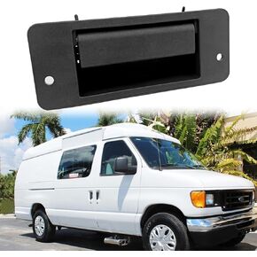 Right Side Door Handle, Compatible with Ford E150 E250 E350 Econoline Van Super Duty 1992-2009 RH Passenger Side Hinged Door Left 40% Lower Door Handle, Replace OE# 6C2Z-15264A01-AA