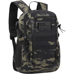 ArcEnCiel 10L/20L Mini X-Small Tactical Backpack MOLLE Daypack Gear Pack Camping Bag with Patch