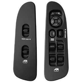 56049805AB Master Power Window Switch and Bezel(Driver & Passenger Side) Compatible with 2002-2009 Dodge Ram1500 2500 3500,2001-2004 Dodge Dakota,2001-2003 DodgeDurango,2005-2009 Sprinter 2500(Grey)