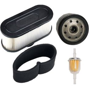 HIFROM Oil Filter Fuel Filter with Air Pre Filter Compatible with Kawasaki FR651V FR691V FR730V FS481V FS541V FS600V FS651V FS691V FS730V 4-Cycle Engine (1 Set)