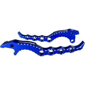 Blue Motorcycle Accessories Engrave Logo Brake & Clutch Hand Levers Set Compatible with Suzuki GSXR1300 Hayabusa 1999-2020