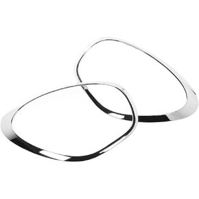 Car Headlamp Trim, 2pcs Headlight Trim Bezel ABS Chrome Left Right Scratch Resistant Replacement for R60 Countryman