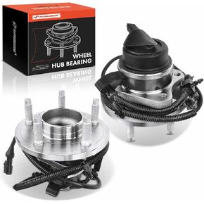A-Premium 2 x Front Wheel Bearing and Hub Assembly with ABS & 5-Lug Compatible with Ford Crown Victoria 2005-2011, Lincoln Town Car 2005-2011, Mercury Grand Marquis 2005-2011