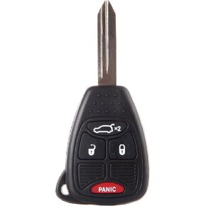 cciyu Keyless Entry Remote Smart Key Fob Shell Case 2011-2014 Fit for Chrysler 200 2.4L 2011-2014 Fit for Chrysler 200 3.6L 4 Buttons OHT692427AA,OHT692713AA,56040649AC,56040649,05175789AA