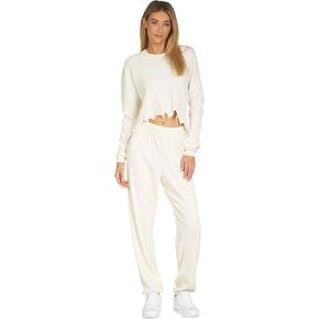 Michael Lauren Thiago Long Sleeve Raw Edge Pointelle Pullover