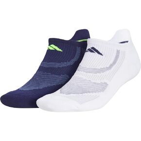 adidas Superlite Performance Tabbed No Show Running Socks with Achilles Protection (2-Pair)