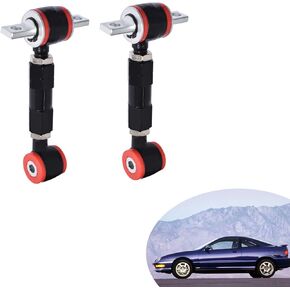 2-Pack Black Adjustable Racing Rear Suspension Camber Control Arm Ball Joint Tie Rod End Sway Bar Link Assembly Kit Replacement for 1998-2000 Civic/1990-2001 Integra