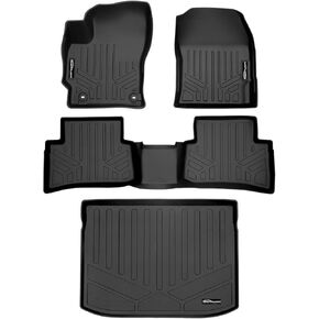 SMARTLINER Custom Fit Floor Mats 2 Rows and Cargo Liner Trunk Set Black Compatible with 2019-2024 Toyota Corolla Hatchback
