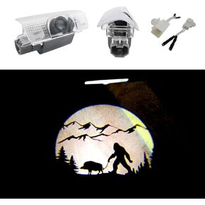 2 PCS Car Door Logo Lights Compatible for 4Runner Tundra Sequoia Land Cruiser Venza Accessories Courtesy Projector Laser Puddle Light Ghost Shadow Lights (Pig, 4Runner/Tundra)