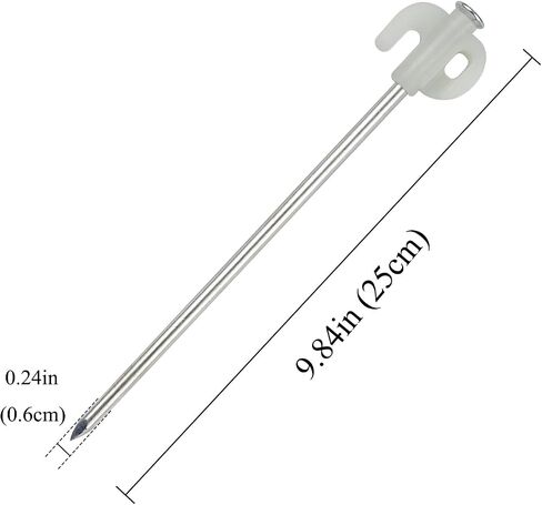 20 Pcs Tent Stakes Heavy Duty Ground Stake for Camping, 9.84 Inch Metal Tent Pegs High Wind Tent Spikes Tent Anchors for Outdoor Canopy, Non-Rust Yard Stakes for Decorations -Orange in Kuwait