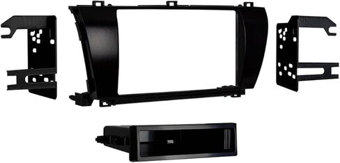 Metra 99-8245CHG Single DIN High Gloss Dash Kit for Toyota Corolla 2014- (Charcoal),Black in Kuwait