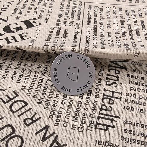 JJTZX Pocket Hug Token for Long Distance Relationship Gifts Miles Apart but Close at Heart United States Map Keychain in Kuwait