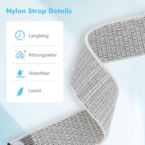 أحزمة Tiptops متوافقة مع Garmin Fenix ​​5/Fenix ​​6/Fenix ​​7 Straps QuickFit 22mm حزام ساعة نايلون لـ Fenix ​​5 Plus/Fenix ​​6 Pro/Fenix ​​7 Pro/Forerunner 935/945/955/965 in Kuwait