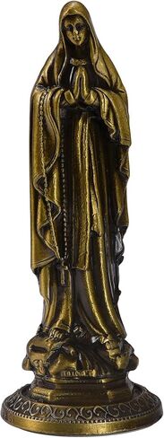 تماثيل دينية من سبيكة كاثوليكية صغيرة برونزية مزخرفة مع ملصق في الأسفل للالتصاق على مكتب كنيسة مذبح المنزل في السيارة (تمثال سيدة النعمة) in Kuwait