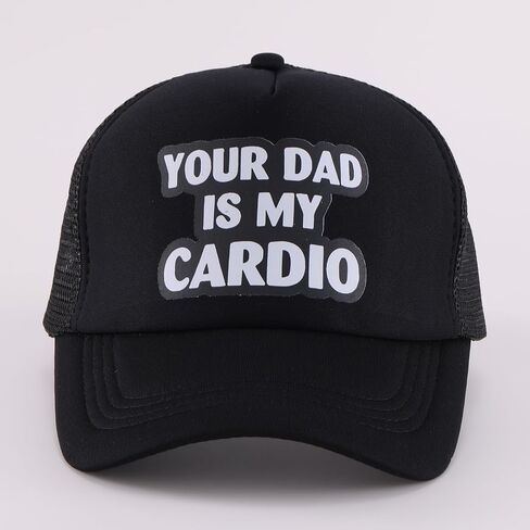 Your Dad is My Cardio-Funny Trucker Hat Dare Gag Gift Joke,Baseball Cap Hat Trucker Hat Men Women in Saudi Arabia