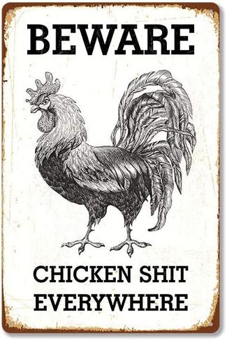 Funny Metal Tin Sign Horse Beware Horse Shit Everywhere Stable Decoration Shop Farm Cafe Garage Home Decor Outdoor Indoor Wall Panel Retro Vintage Poster 8x12 Inch in Saudi Arabia