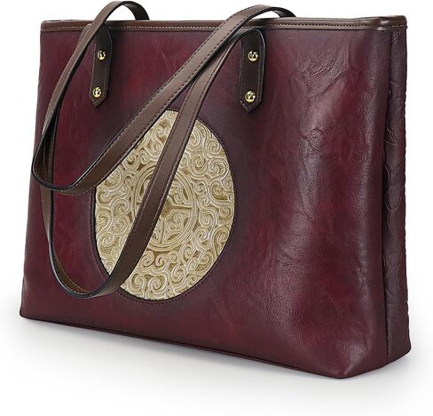 Women Tote Bags Shoulder Purse Ladies Handle Shoulder Handbags Vintage Embossed in Saudi Arabia