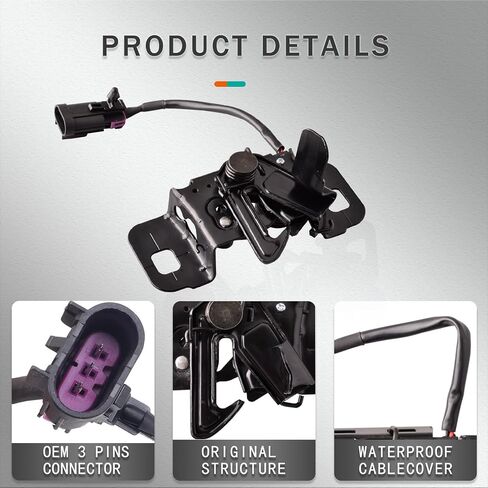 Hood Latch Compatible for Cadillac Escalade Chevrolet Suburban Tahoe 2015-2018 Replacement Hood Lock 84355610 in Saudi Arabia