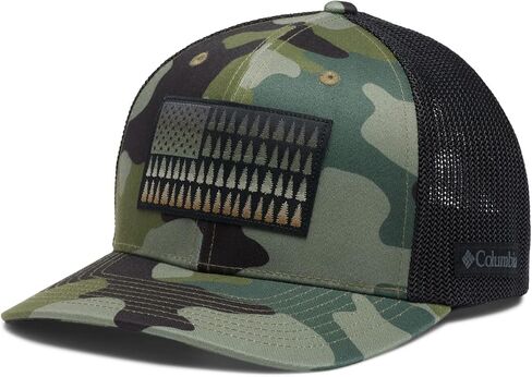 Columbia Unisex Tree Flag Mesh Ball Cap, Dark Stone/Shark, XX-Large in Saudi Arabia