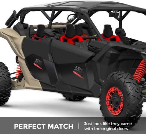 KEMIMOTO X3 Aluminum Lower Half Door Panel Inserts, kemimoto X3 Door Panels compatible with Can Am Maverick X3 Max XRS XDS 2017 2018 2019 2020 2021 2022 2023 2024 in Saudi Arabia