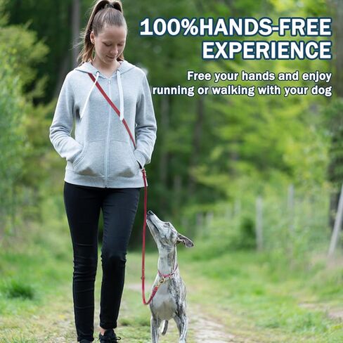 LWBMG Multifunctional Dog Leash 8ft,Strong and Soft Leather Dog Leash Adjustable, Hands Free,Crossbody, Double Dog Leash, for Service Dogs, Large Dogs, Medium Dogs and Small Dogs in Kuwait