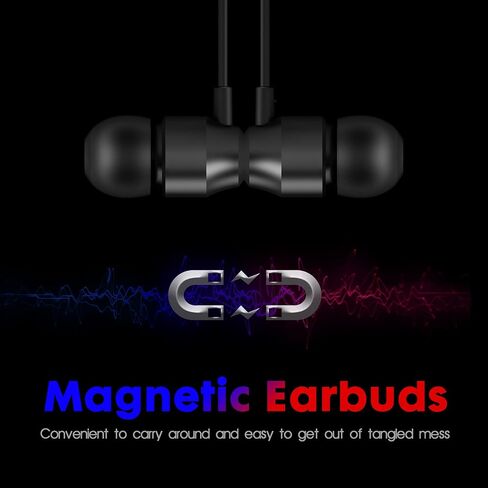 PALOVUE USB C Headphones Earbuds, Type C Magnetic Earphones with Microphone Compatible with Samsung Galaxy S23 S22 S21 Ultra S20 FE Note 20 10 A53 A54, Google Pixel 7 6 5 4, One Plus, Black in Saudi Arabia
