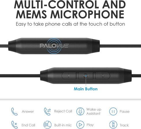 PALOVUE USB C Headphones Earbuds, Type C Magnetic Earphones with Microphone Compatible with Samsung Galaxy S23 S22 S21 Ultra S20 FE Note 20 10 A53 A54, Google Pixel 7 6 5 4, One Plus, Black in Saudi Arabia