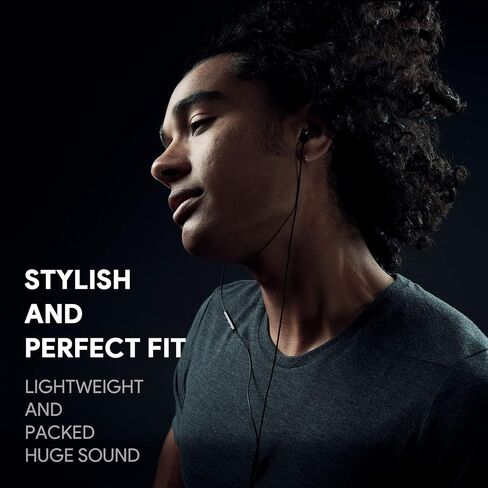 PALOVUE USB C Headphones Earbuds, Type C Magnetic Earphones with Microphone Compatible with Samsung Galaxy S23 S22 S21 Ultra S20 FE Note 20 10 A53 A54, Google Pixel 7 6 5 4, One Plus, Black in Saudi Arabia
