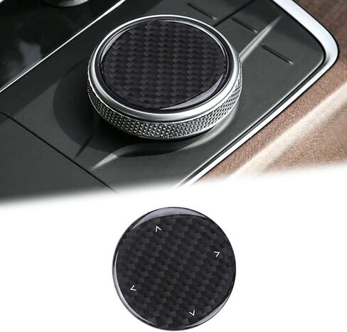 متوافق مع غطاء الكسوة لمقبض الوسائط المتعددة من ألياف الكربون لسيارة BMW 1 2 3 4 Series 3GT G20 G28 2020 2021 2022 (أسود) in Kuwait