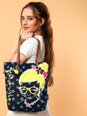 Premium Canvas Tote Bag/Magnetic Closure/Shopping Bag, Office Travel & Daily Use in Saudi Arabia