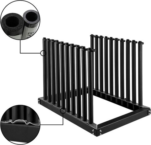 Bestauto Windshield Rack 9-Lite, Windshield Truck Rack Steel, Windshield Glass Rack 24-Inch Height, Windshield Rack for Truck w/PVC Pad & Foam Padding, Glass Rack for Truck, for Glass Transportation in Saudi Arabia