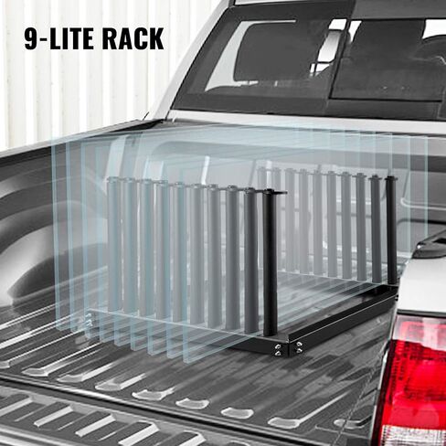 Bestauto Windshield Rack 9-Lite, Windshield Truck Rack Steel, Windshield Glass Rack 24-Inch Height, Windshield Rack for Truck w/PVC Pad & Foam Padding, Glass Rack for Truck, for Glass Transportation in Kuwait