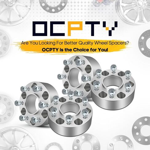 OCPTY 6 × 127 مم 6 فواصل عجلات محورية 6 × 5 إلى 6 × 5 12 × 1.5 78.1 مم 2 بوصة تناسب 2002-2009 لـ Trailblazer 2004-2005 لـ Envoy XUV 2002-2004 لفواصل عجلات Bravada 4 قطع in Saudi Arabia