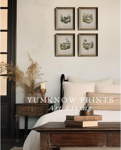 لوحة فنية جدارية على شكل أرنب عتيق - مجموعة طباعة ملصق أرنب عيد الفصح الربيعي - ديكور بيض عيد الفصح للمزرعة الحديثة لغرفة النوم وغرفة المعيشة - ديكور ريفي فرنسي ريفي - هدية حرفية للنساء in Kuwait