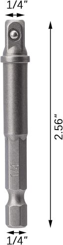 OIIKI 6 Pack 1/4 inch Square Socket Adapter Bit Set, Impact Driver Power Bits for Automotive DIY-1/4 Hex Shank in Saudi Arabia