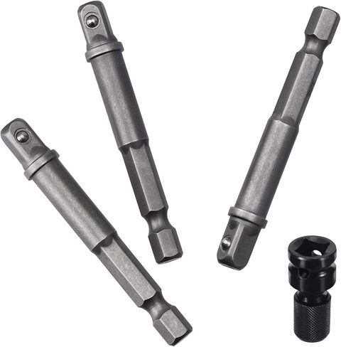 OIIKI 6 Pack 1/4 inch Square Socket Adapter Bit Set, Impact Driver Power Bits for Automotive DIY-1/4 Hex Shank in Saudi Arabia