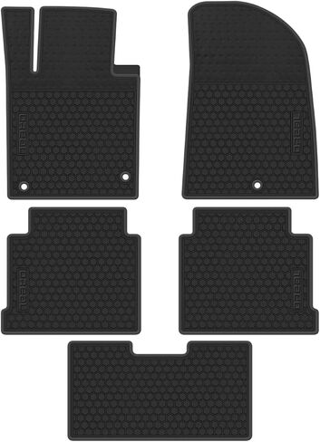 biosp Car Floor Mats Replacement for Sonata 2015 2016 2017 2018 2019 2020 2021 Front and Rear Heavy Duty Rubber Liner Set Full Black Vehicle Carpet Custom Fit-All Weather Guard Odorless in Saudi Arabia
