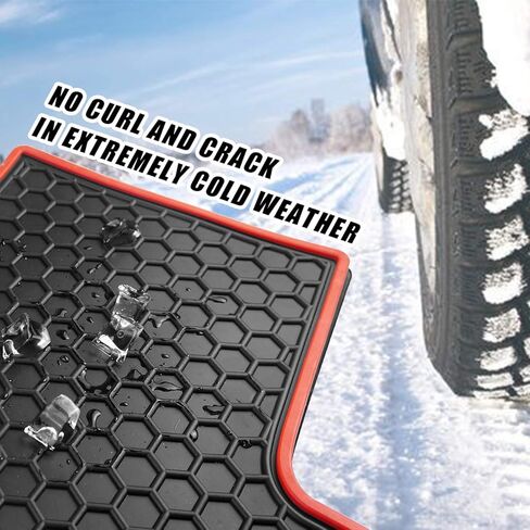 biosp Car Floor Mats Replacement for Sonata 2015 2016 2017 2018 2019 2020 2021 Front and Rear Heavy Duty Rubber Liner Set Full Black Vehicle Carpet Custom Fit-All Weather Guard Odorless in Saudi Arabia