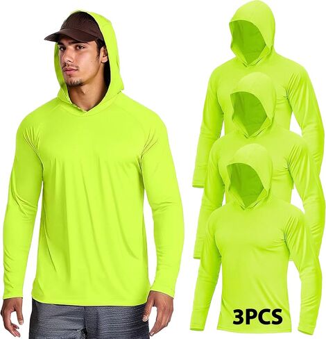 Hi Vis T Shirt Safety Lime Long Sleeve High Visibility with Hood Camisas De Trabajo para Hombre Construccion Yellow in Kuwait
