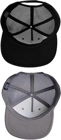 XXL Oversize 2 Pack 5-Panel American Flag Mesh Back Trucker Flat Brim Hat in Saudi Arabia