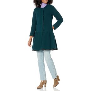 MILLY Women's Wool Flounce Coat