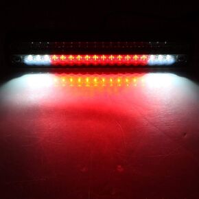 Mallofusa LED Third Brake Light For 1994-1999 Chevy C/K 1500 2500 3500 GMC C/K 1500 2500 3500 Smoke High Mount 3rd Brake Light Red & White Rear Tail Cargo Lamp
