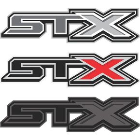 Ford f150 STX Decal Off Road Replacement Sticker, Compatible with Ford F150 Truck, Set of 2, Premium Series (Metallic Finish) (Charcoal)