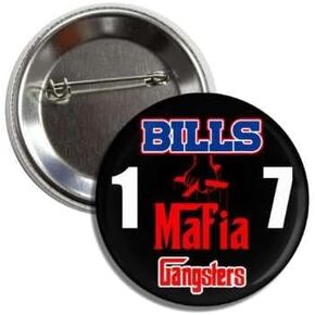 Limited Edition Button Badge, 2.25 Inch, Bills Mafia #17 MVP Football Collectible