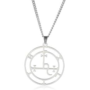 EUEAVAN Sigil of Lilith Necklace for Women Men Hecate Gothic Lilith Goddess Sigil Pendant Lucifer Sign Mythology Pagan Jewelry Gift