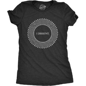 Womens I Dissent Tshirt RBG Ruth Bader Ginsburg Lace Collar Graphic Novelty Tee