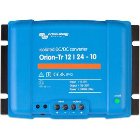 Victron Energy Orion-Tr DC to DC Converter - 12/24-Volt 10 amp 240-Watt - IP43 Protected - for Dual Battery Systems - Isolated