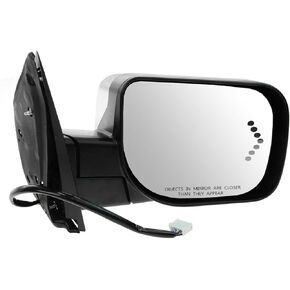 TRQ Right Mirror Power with Heat with Memory with Mirror Turn Signal Passenger Side Compatible with 2006-2007 INFINITI QX56 Nissan Armada 2007-2009 TITAN